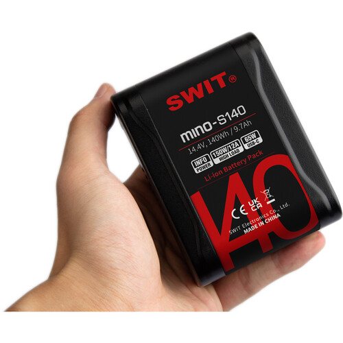 SWIT MINO-S140 140Wh Pocket Battery with D-Tap and USB Outputs (V-Mount) - 6